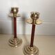 Pair of art deco candlesticks