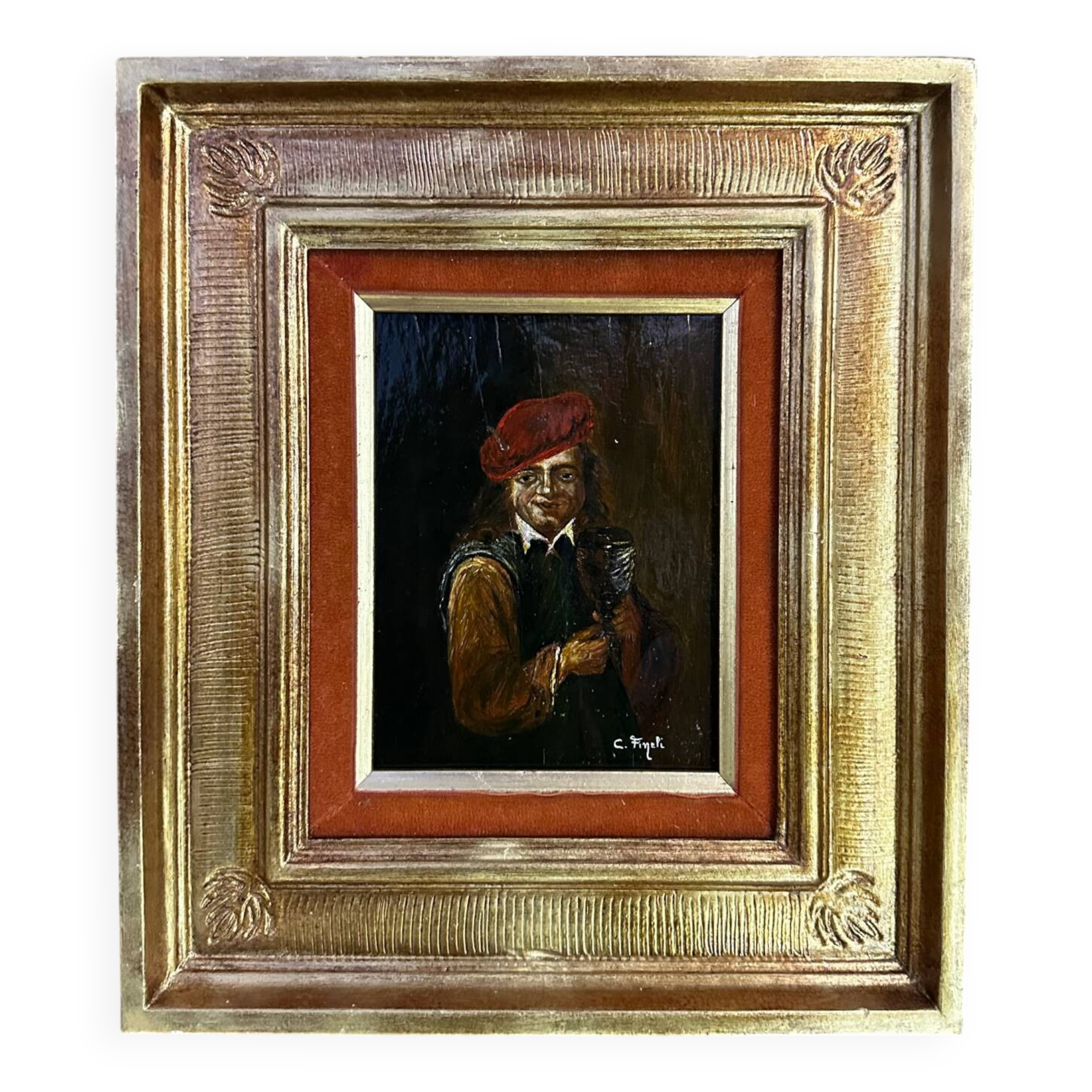 "Tronie" Portrait in a Beret - Dutch School of the 18th Century