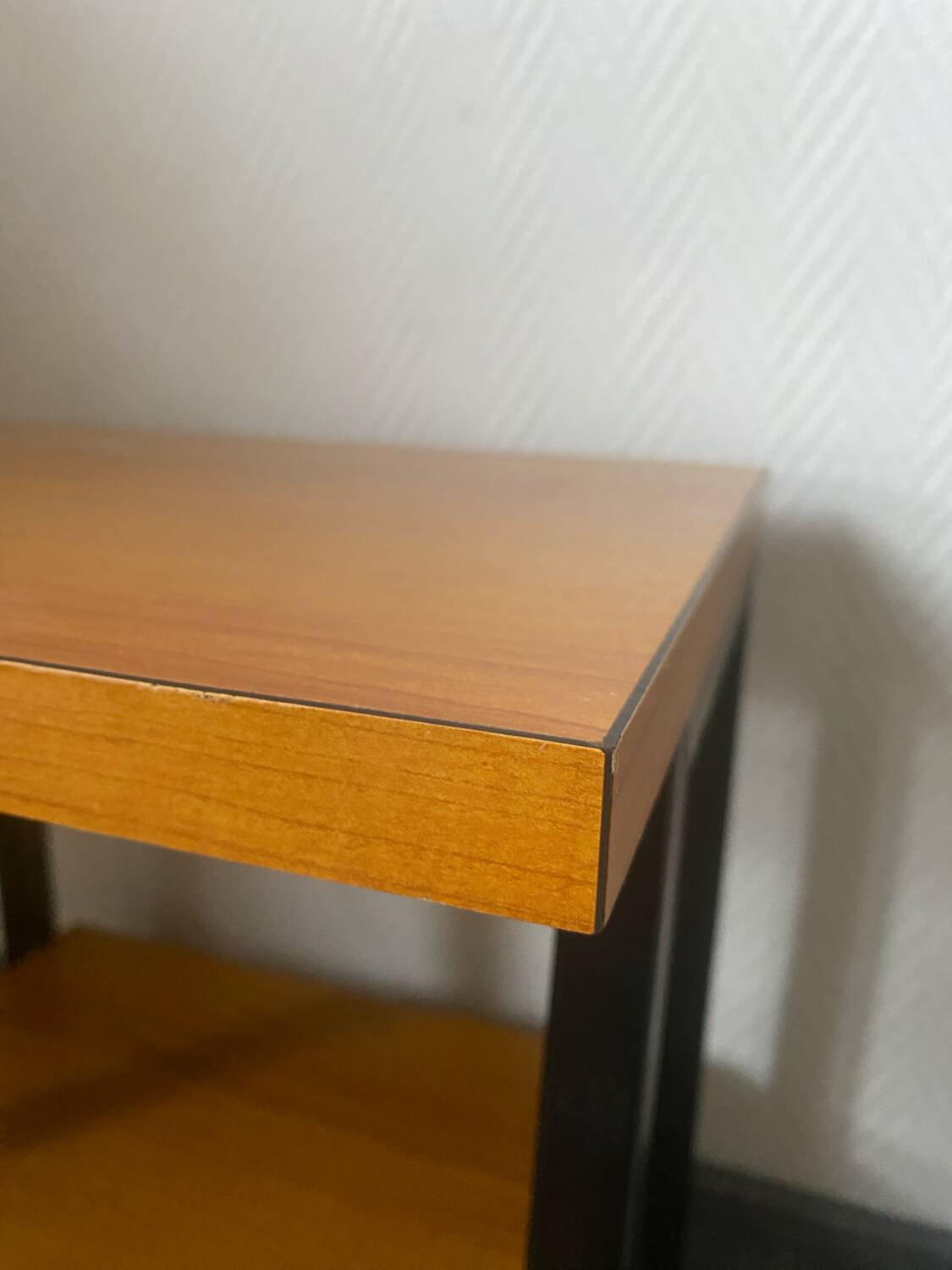 Industrial style metal bedside table