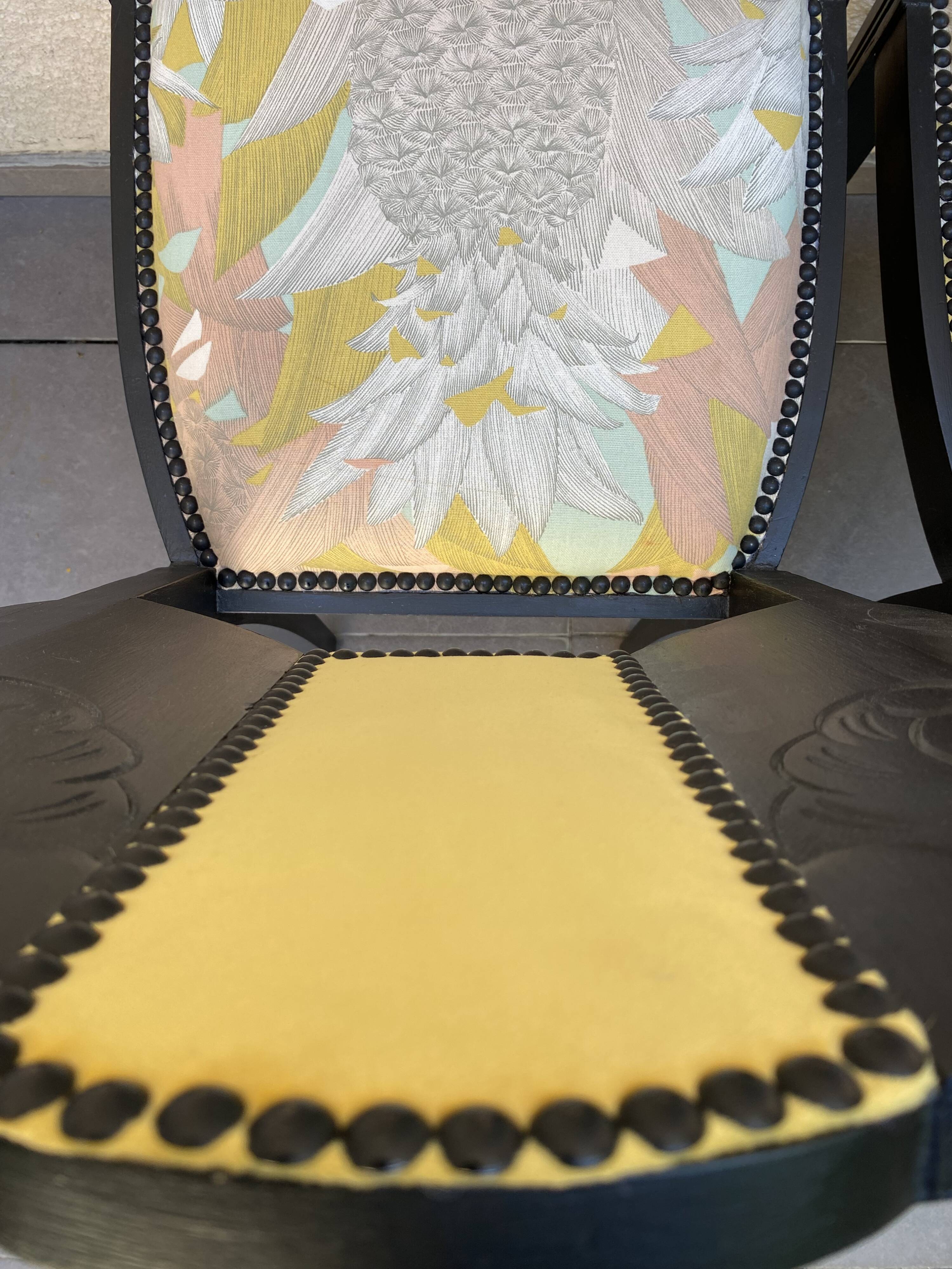 Pair of retro 1930s style chairs