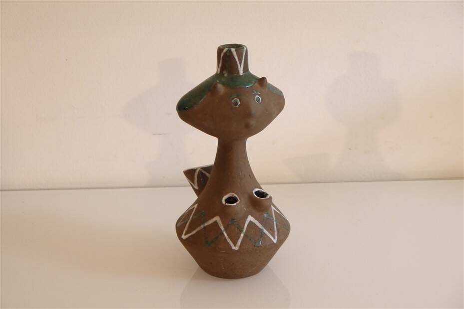 Danish anthropomorphic ceramic vase 1960
