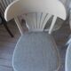 Set of 4 vintage bistro chairs from the 1970s enhanced in grey.