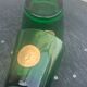Set of 2 whisky glasses, aperitif, dubonnet, green glass, gold medalist in front, collector