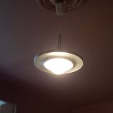 Space Age aluminum suspension, saucer suspension, vintage ceiling lamp, ceiling lamp