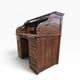 Bureau américain vintage en bois avec volet roulant