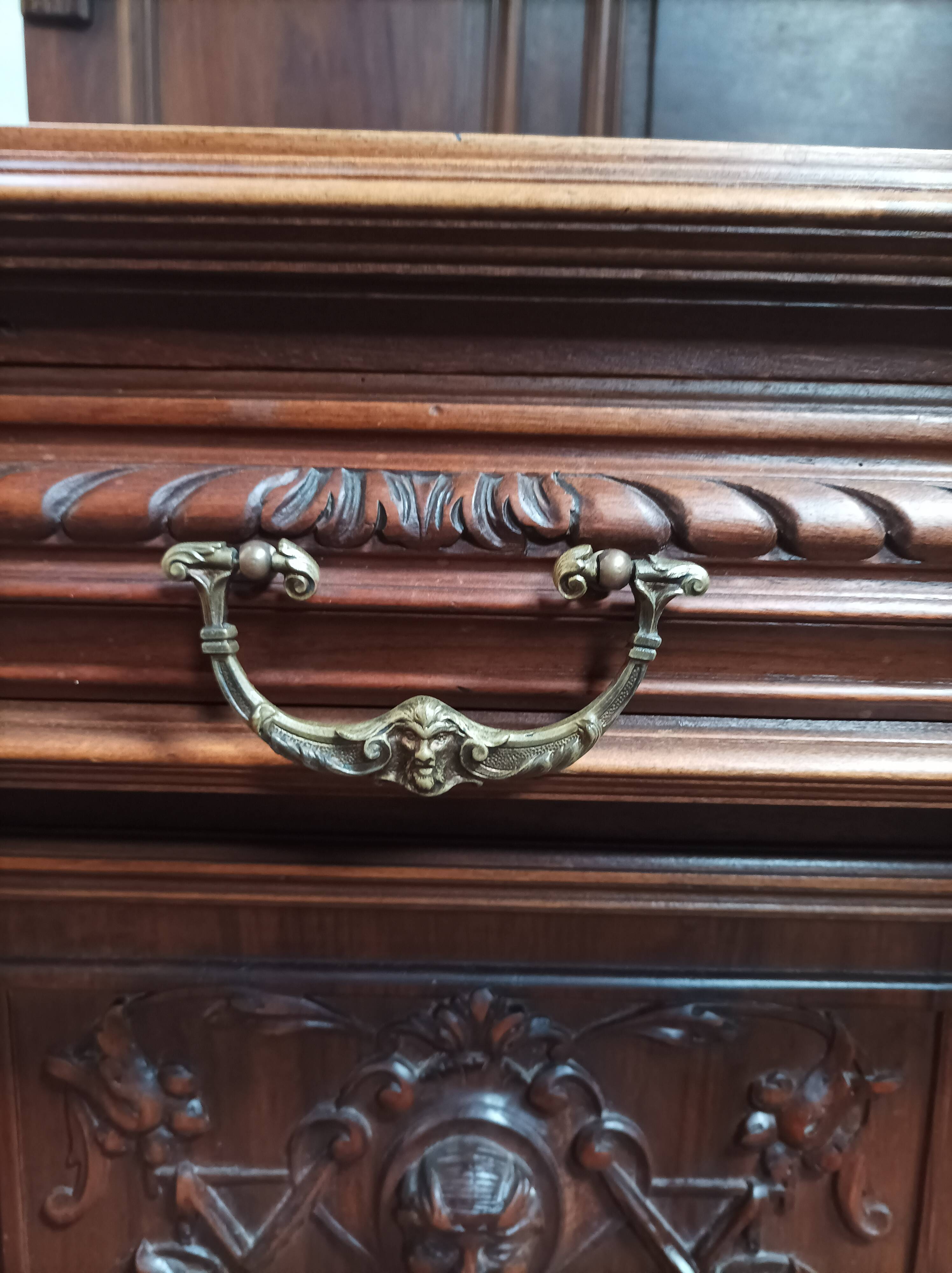 Renaissance walnut sideboard
