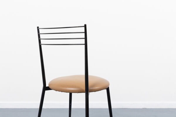 Set of 4 vintage Italian bistro chairs 1970