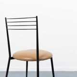 Set of 4 vintage Italian bistro chairs 1970