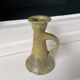 Hand candle holder stoneware