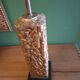 Vintage 80's lamp in gold metal