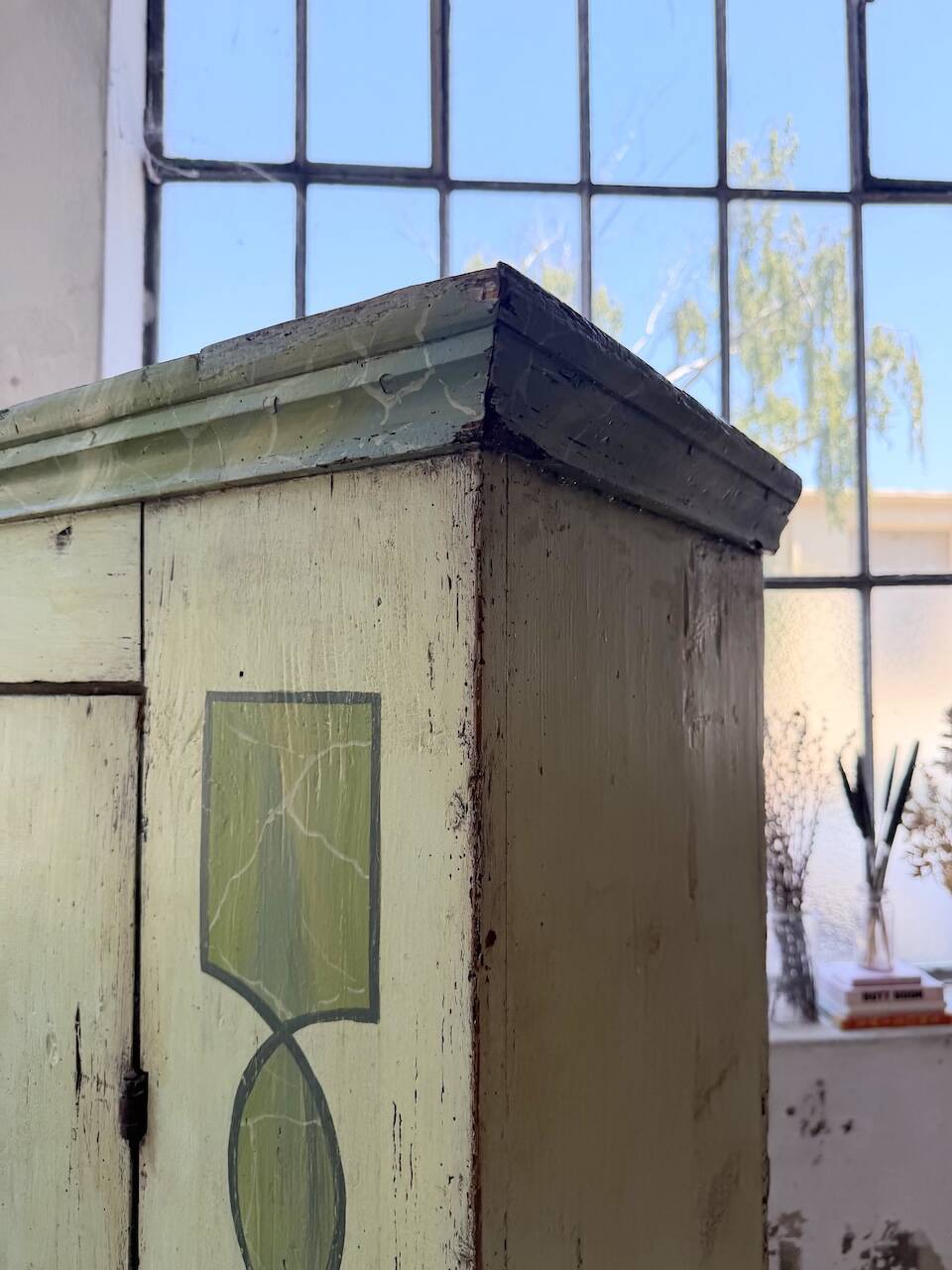 Armoire polychrome alsacienne 1800