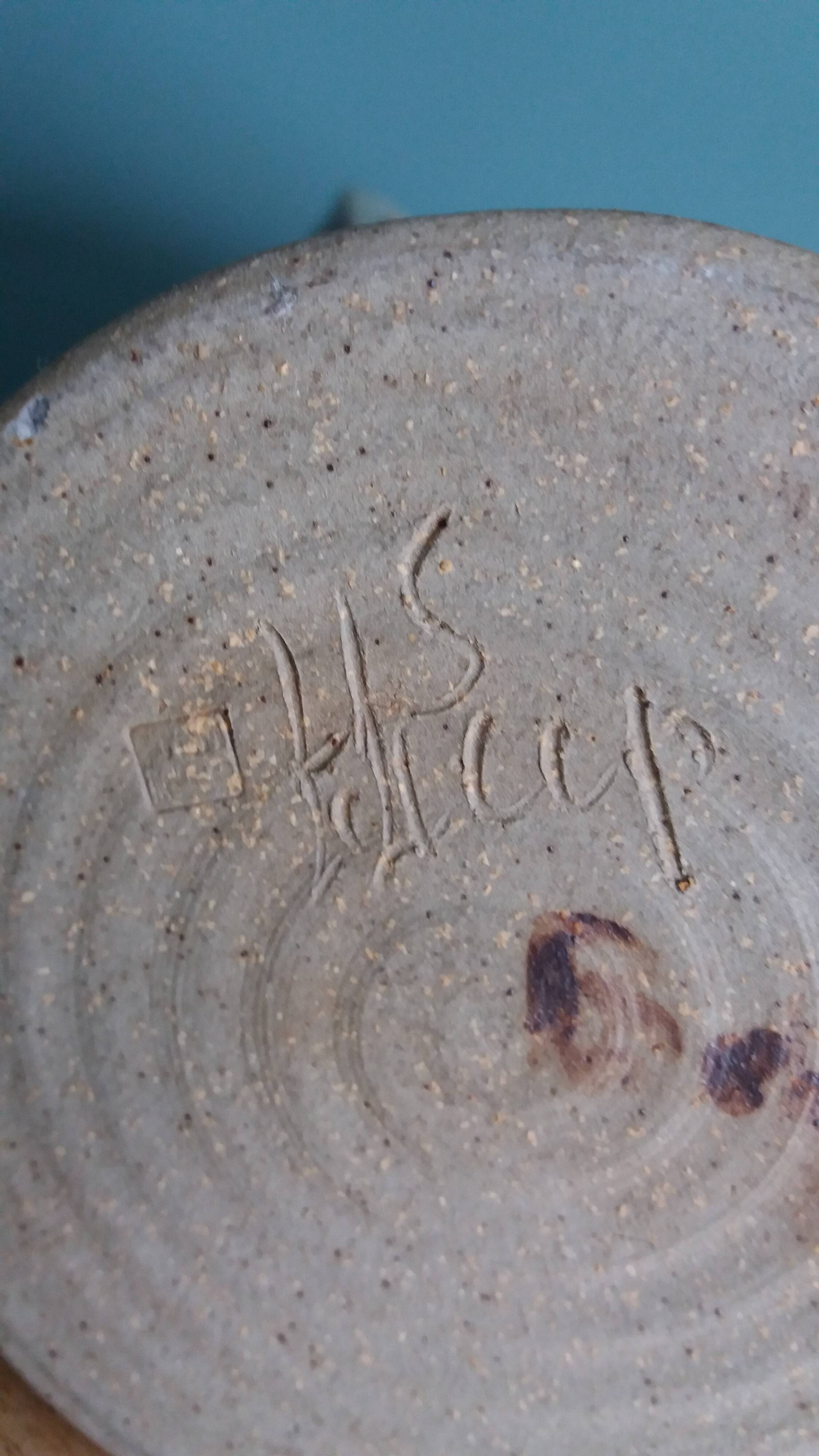 Stoneware pitcher signed Jean Tessier, Atelier Le Cep