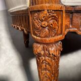 Pair of neoclassical style bergère armchairs