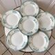 Set of 6 flat plates terre de fer saint-amand xixth