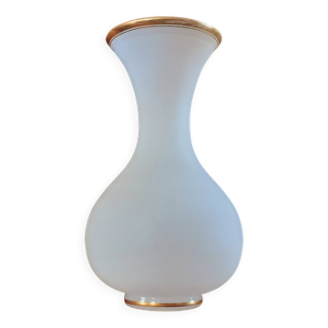 Vase en opaline et dorure début XIX ème