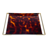 Serving tray from a set of three trays