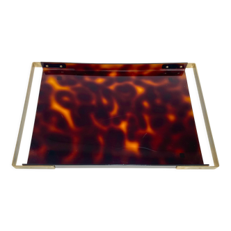 Serving tray from a set of three trays