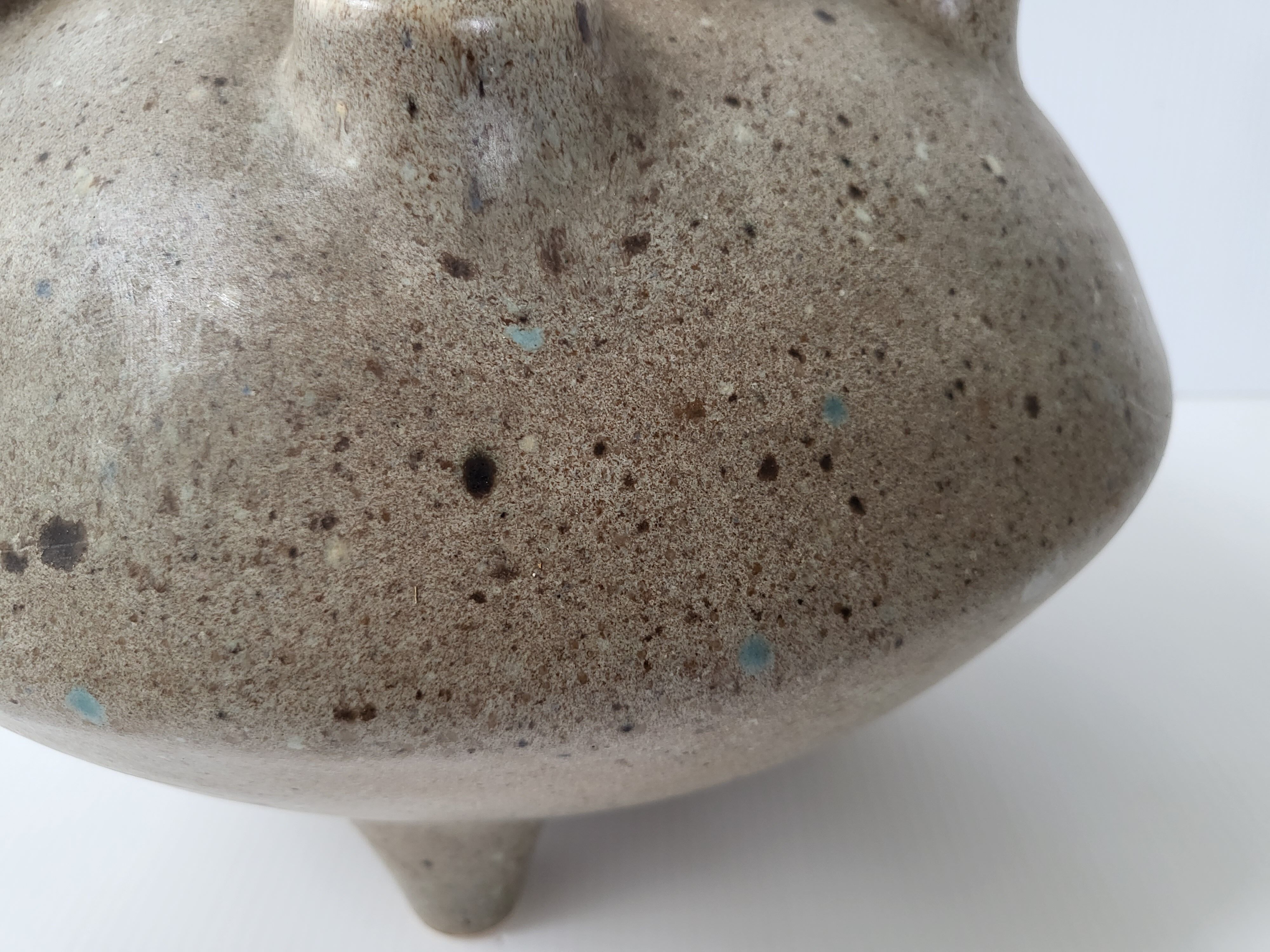 Vintage picnic vase la Poterie Périgordine in stoneware 1960