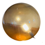 Large smoked glass globe blade