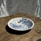 Small deep Gien earthenware plate with blue landscape motif D21.5