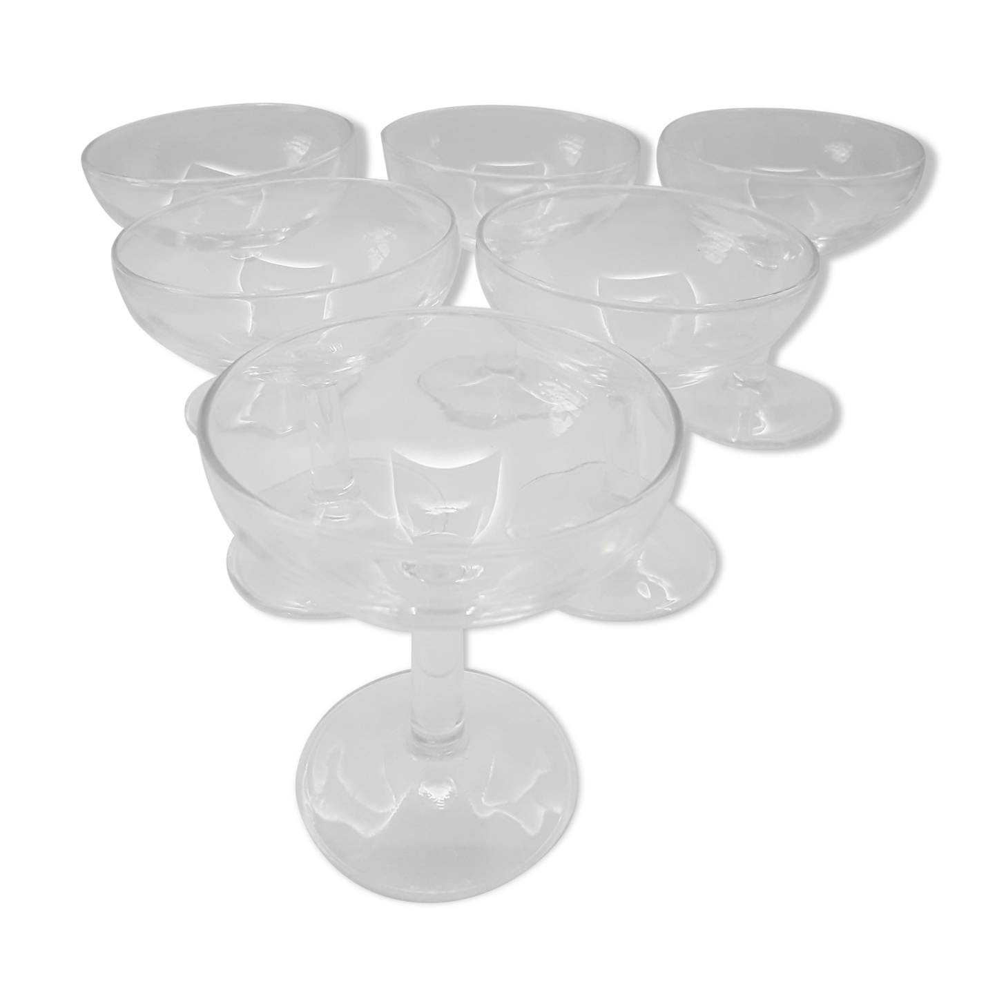 Lot of 6 champagne glasses