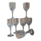Verres à pied en cristal