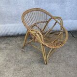 Adult wicker armchair