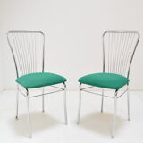 Pair of Mid-century Chrome Chairs,Nowy Styl,circa 1980's.