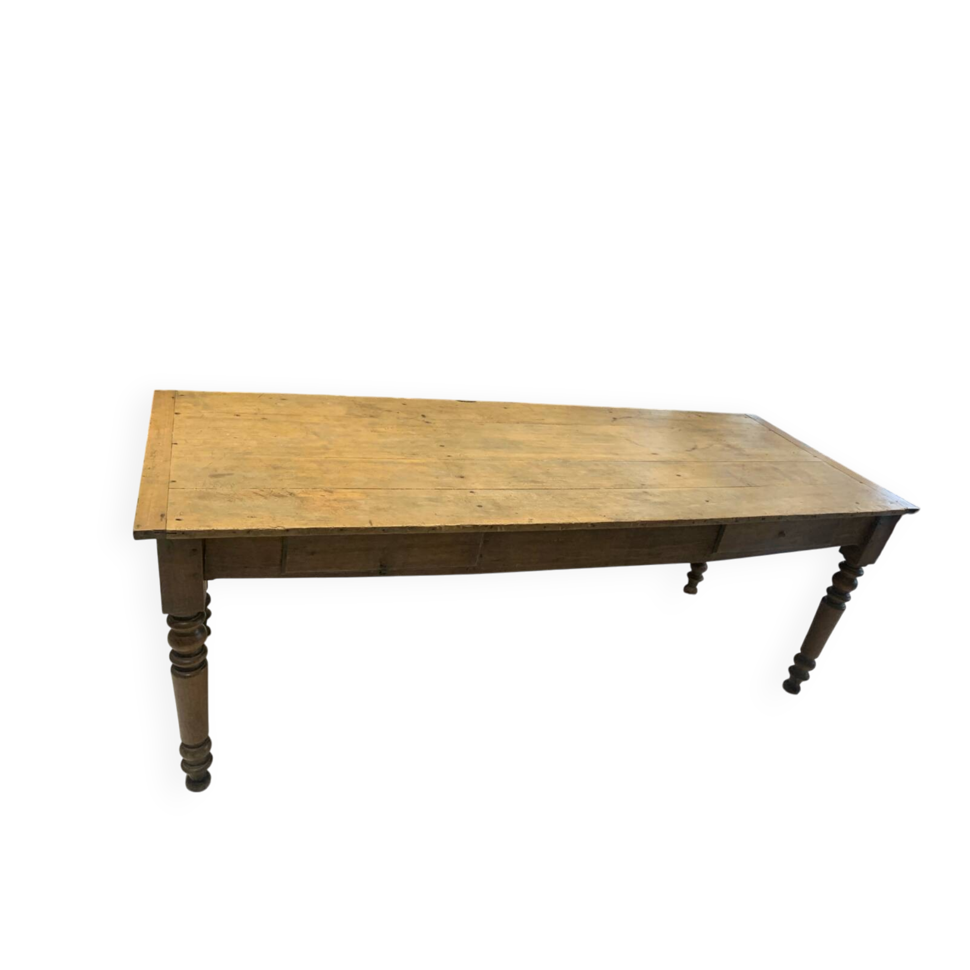 Old rustic 19th century farmhouse table