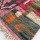 Moroccan Berber carpet Boujaad pink with colorful patterns 153x104cm