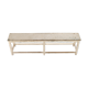 White patinated wooden bench