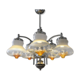 Lustre vintage original des années 1970 Mazzega Murano