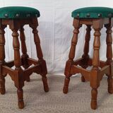 Paire de tabourets de bar années 70