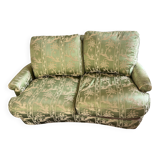2-seater silk fabric sofa