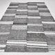 White & Black Striped Oversize Kilim Rug, 206x304Cm