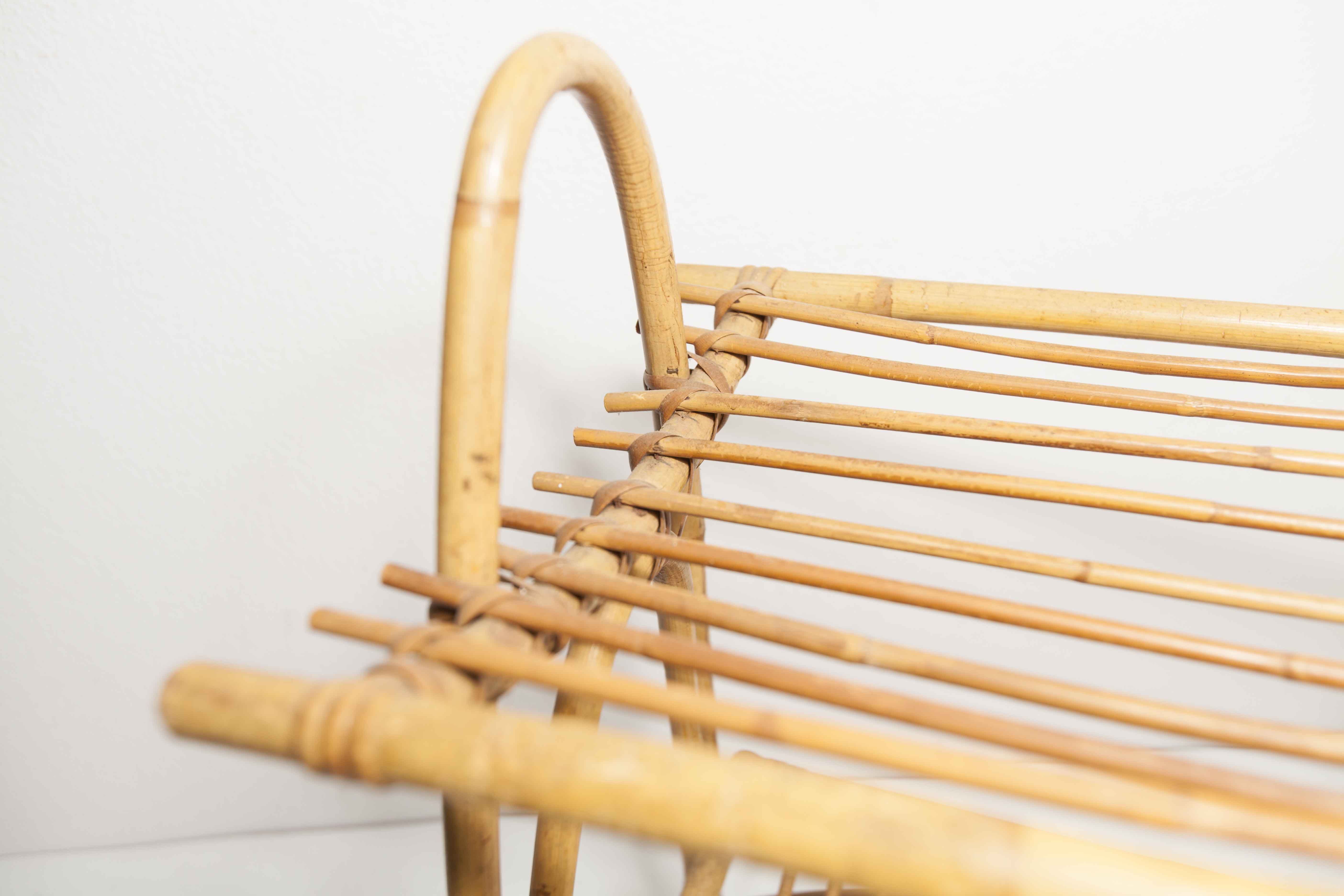 Bamboo magazine holder 1960