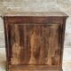 Vitrine antique, armoire suspendue, bois de pin, noir mat