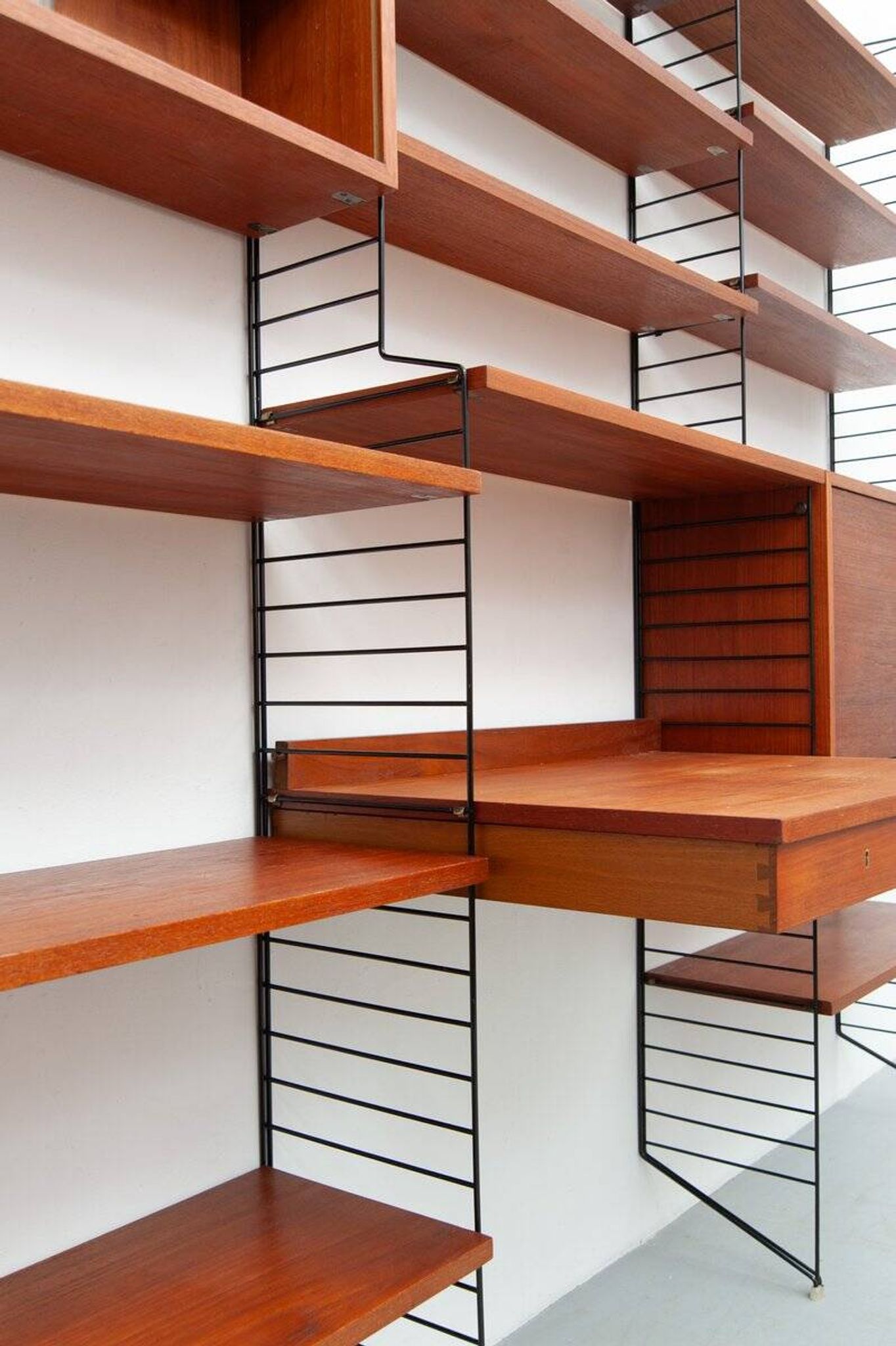 String wall shelf by Kajsa & Nisse Strinning, 1950s