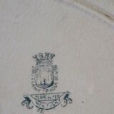 Gien Iron Earth's opaque porcelain oval dish Model Montigny L 37.5 cm