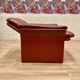 Pair of "Erpo" designer adjustable leather armchairs.