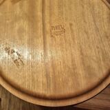 Plateau en cristal décoré en relief de cygnes