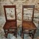 Set of 2 Antique Oak Chairs – 19th Century, Auvergne
