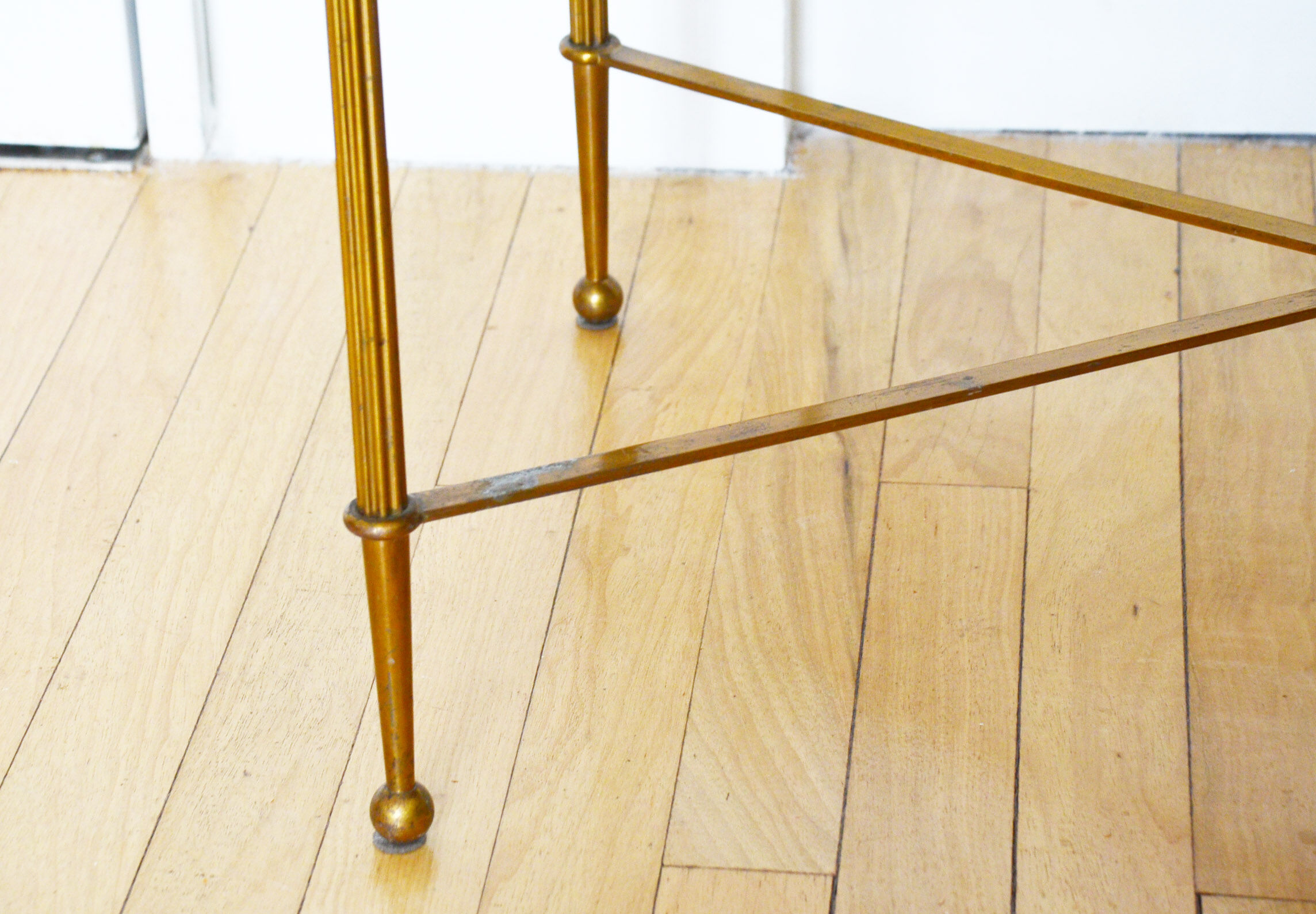 Brass marble coffee table 60s