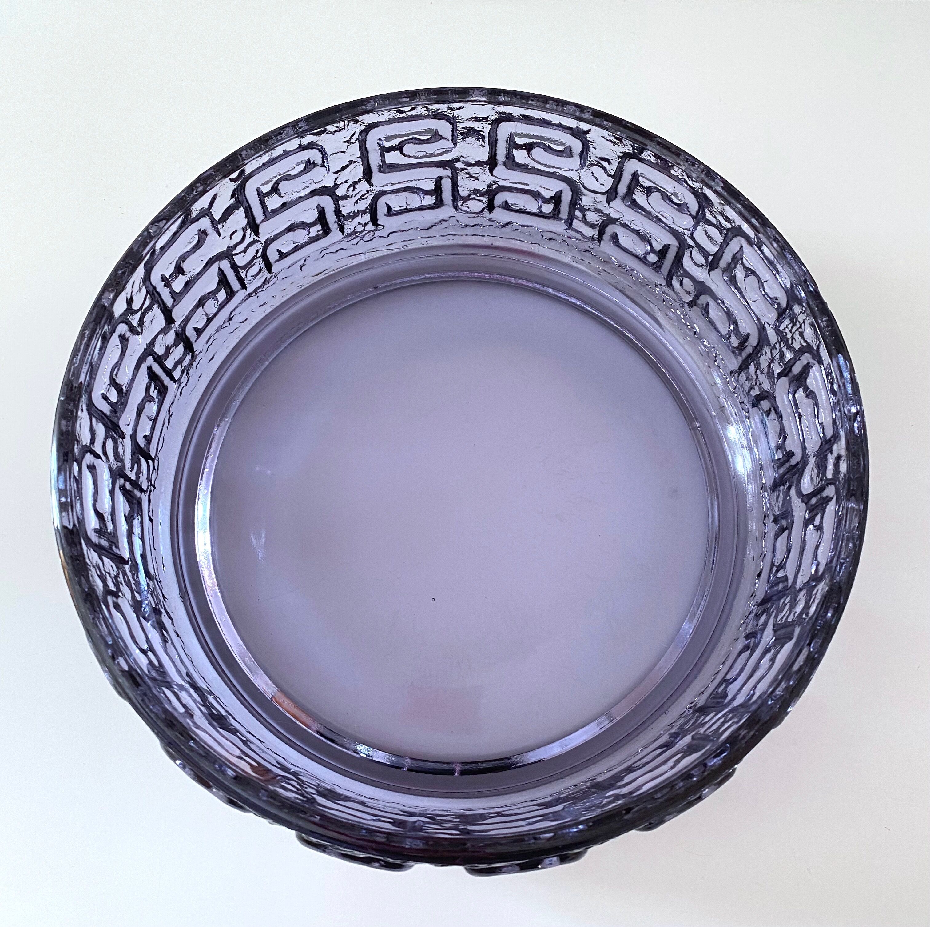 Glass bowl Taalari of Riihimäki glass Finland, scandinavian design