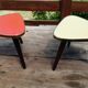 Lot de 2 guéridons porte plante 1960