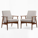 Pair of fox armchairs from the 60s