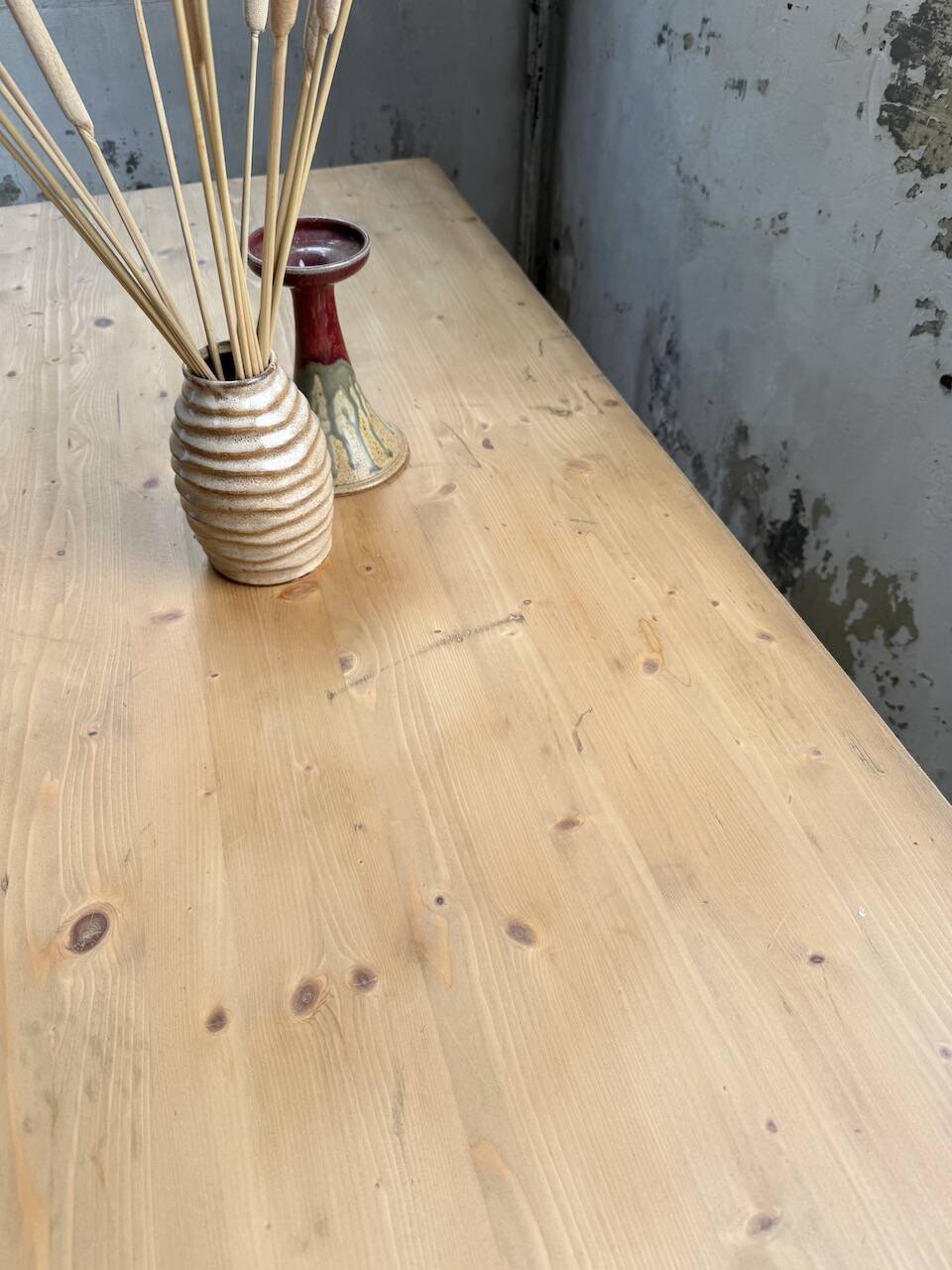 Perriand mountain furniture pine dining table