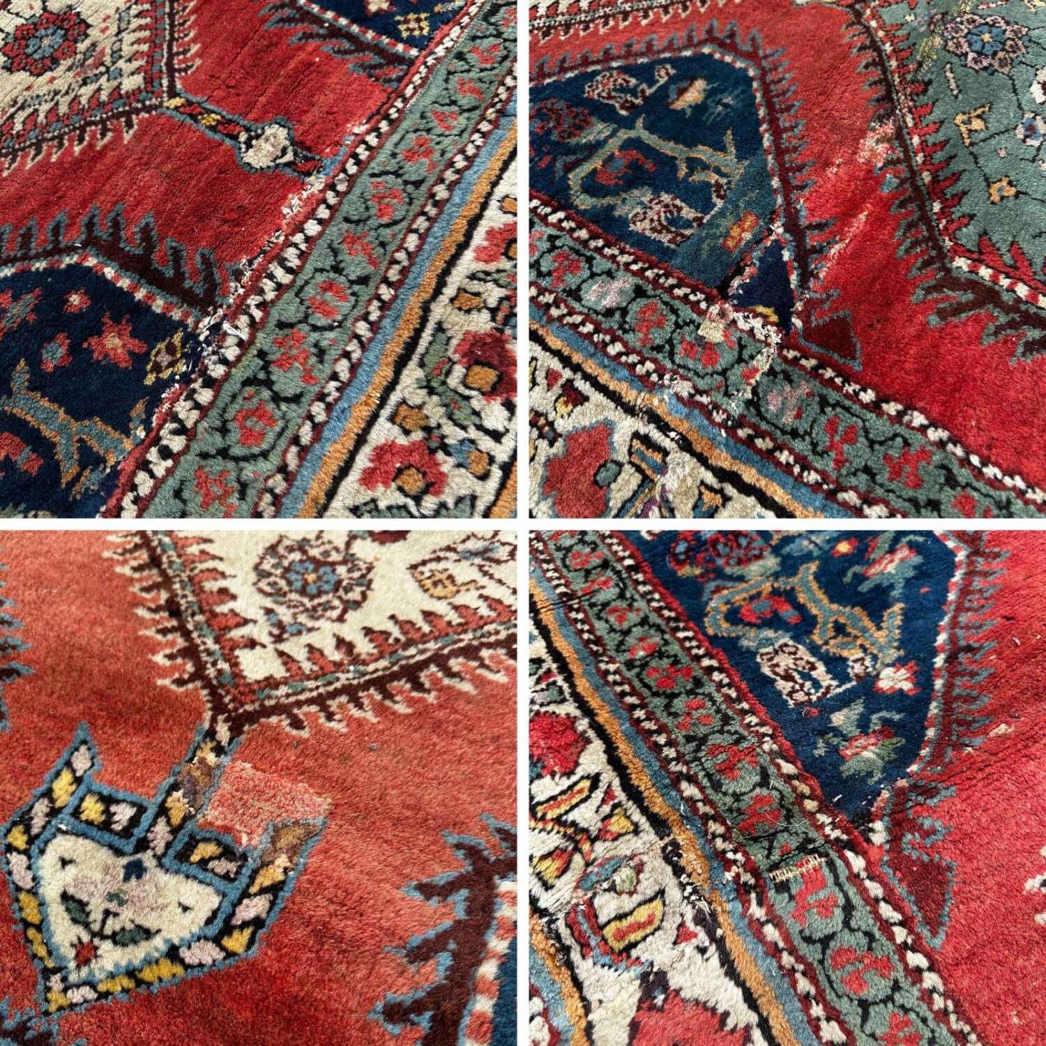 19th century Persian hallway rug