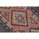 1970s Turkish Oushak Handmade Wool Cotton Orange Runner Rug 84x308