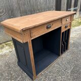 Solid oak counter